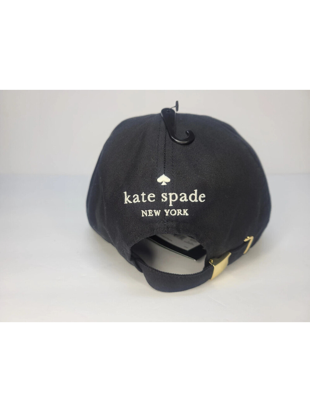 Kate Spade New York Women's Spade Baseball Cap Adjustable Cotton O/S Black NEW! - Picture 4 of 7